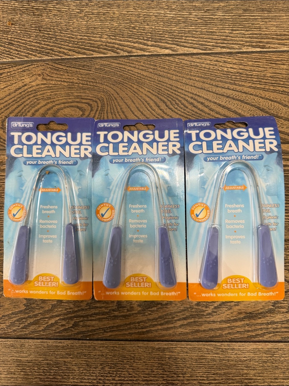 3 Pk Tongue Cleaner Dr Tungs Freshens Breath Removes Bacteria Improves Taste